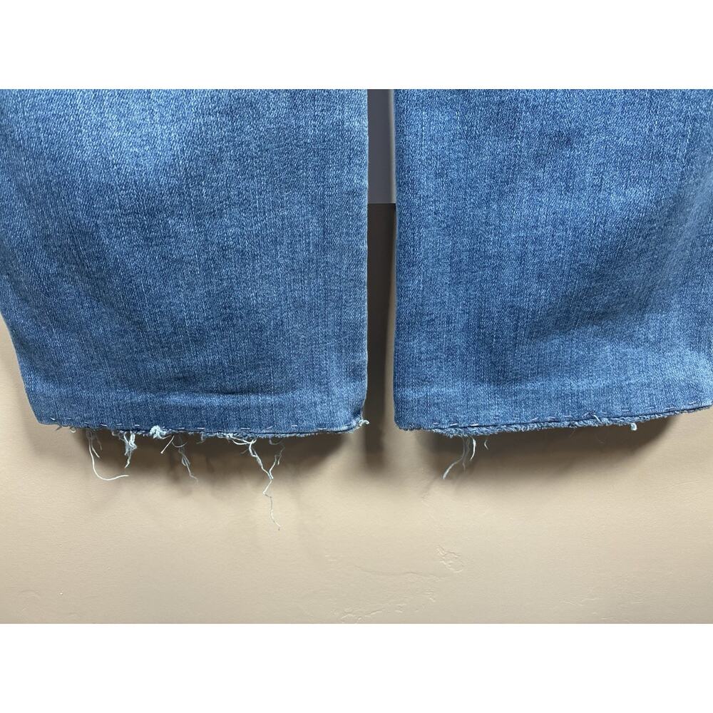 Judy Blue Womens 11 30 Short Slim Boot Cut Jeans High Rise Raw Hem Medium Wash - Picture 4 of 10
